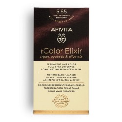 Apivita My Color Elixir Kit Βαφή Μαλλιών No 5.65 Καστανό Ανοιχτό Κόκκινο Μαονί 